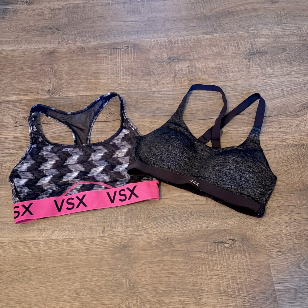 Two Victoria’s Secret sports bras
